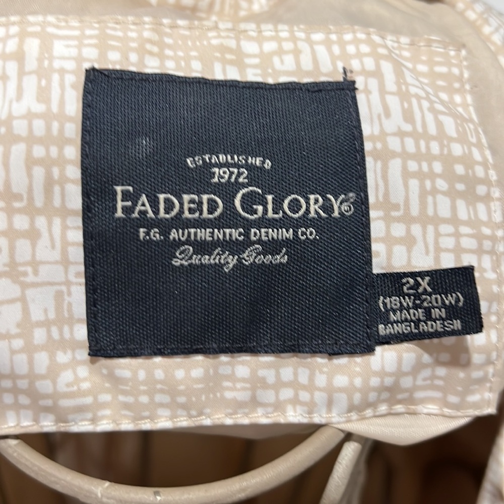 Faded Glory Raincoat, size 2X - Picture 6 of 6
